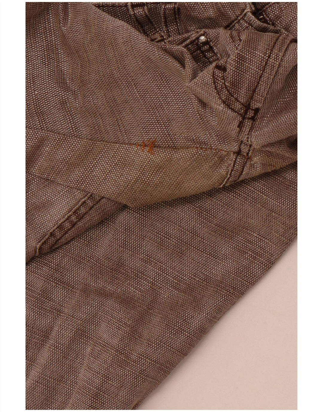 Damskie spodnie typu slim casual JUST CAVALLI IT 40 Small W30 L30 Brązowa bawełna