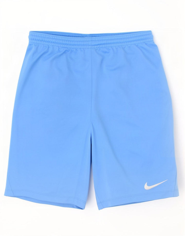 Chłopięce spodenki sportowe Nike Dri Fit 13-14 lat XL, niebieskie, poliestrowe