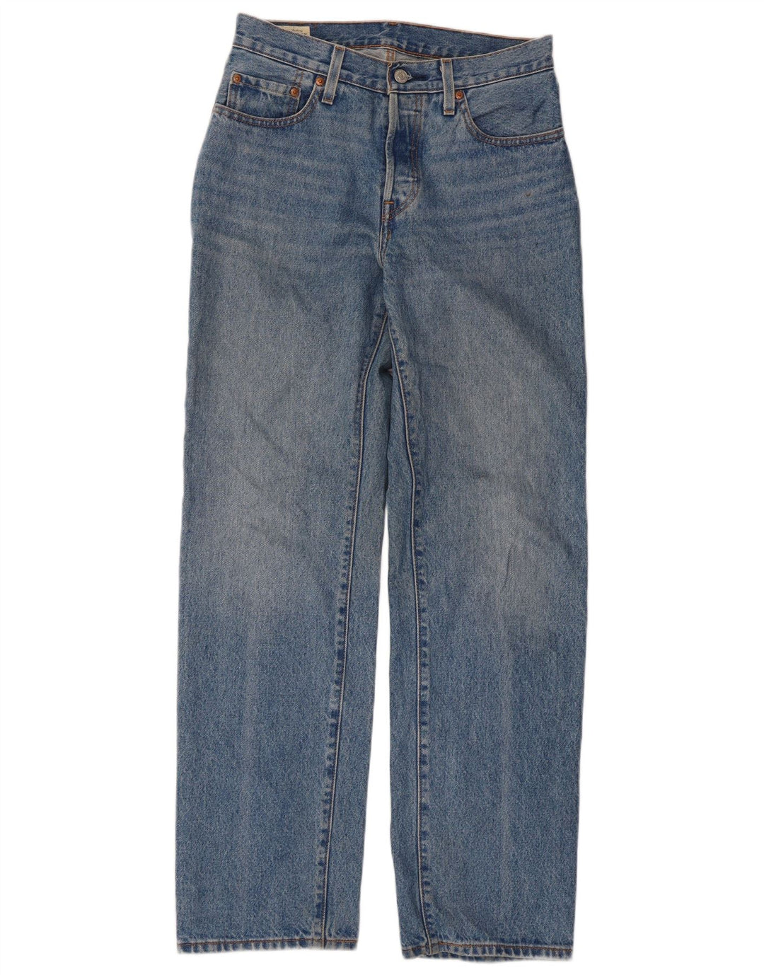 Damskie jeansy Levi's 501 Straight W26 L32 Niebieskie bawełniane