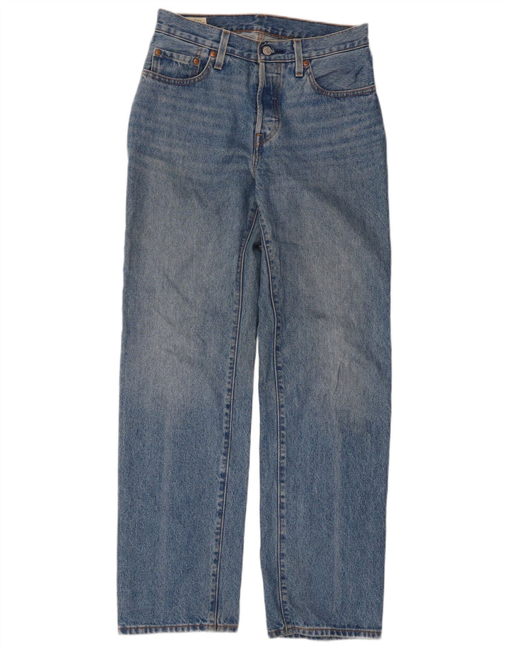 Damskie jeansy Levi's 501 Straight W26 L32 Niebieskie bawełniane