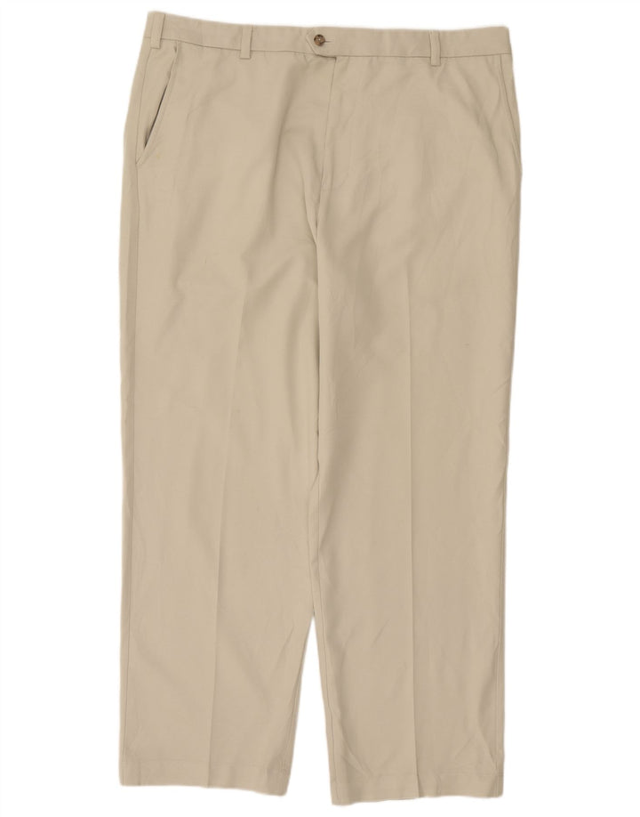 Męskie proste spodnie chino Izod W36 L32 Off White Polyester