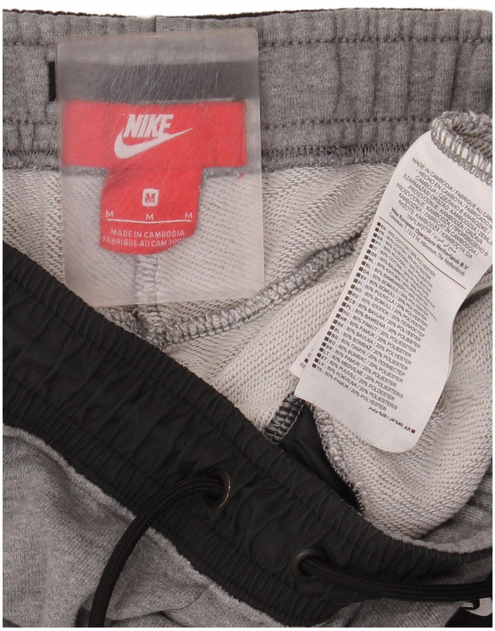 Męskie spodnie dresowe NIKE Joggery Średnioszary, bawełniany blok kolorów