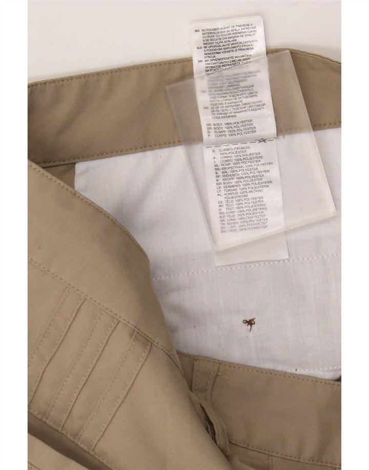 Adidas Męskie Climalite Straight Chino Spodnie W34 L30 Beżowy Poliester