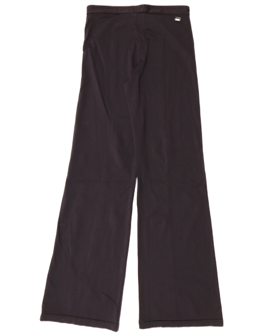 Damskie spodnie dresowe Adidas z szerokimi nogawkami UK 14 Średni czarny poliamid