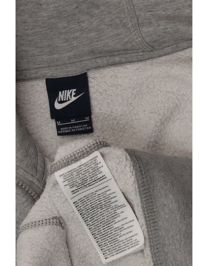 Męski sweter z kapturem i zamkiem Nike, średnioszary, bawełniany w cętki