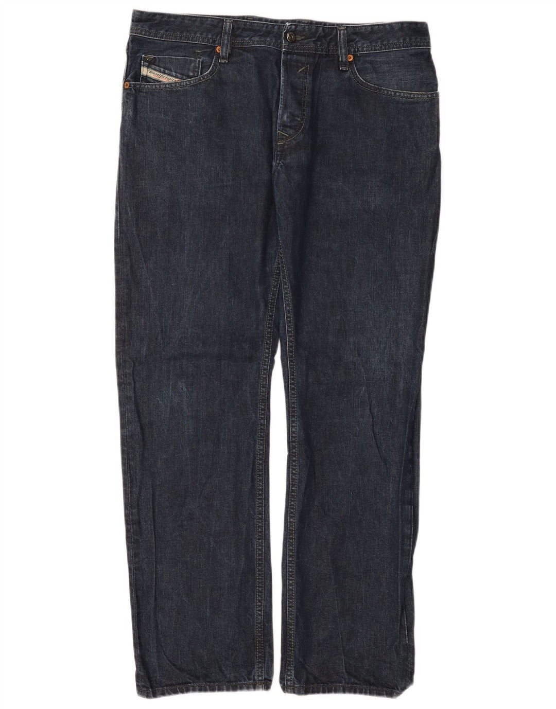 Diesel Męskie Waykee Regular Straight Jeans W34 L32 Niebieskie bawełniane