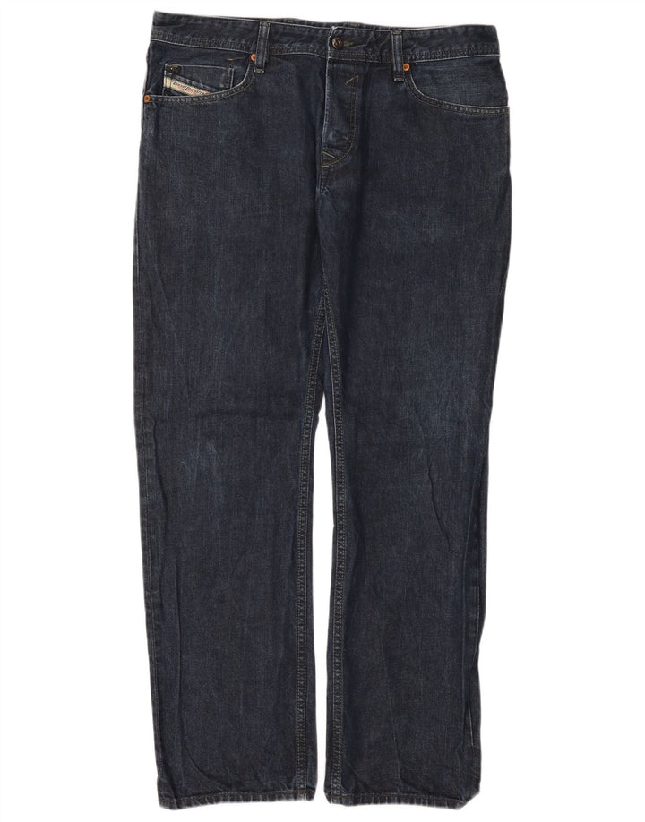 Diesel Męskie Waykee Regular Straight Jeans W34 L32 Niebieskie bawełniane