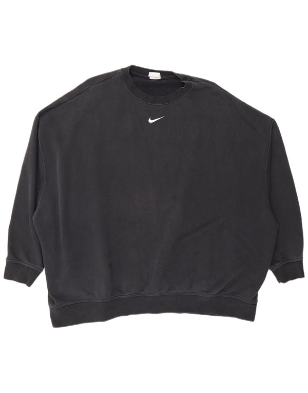Damski sweter oversize Nike UK 18 XL, czarny, bawełniany