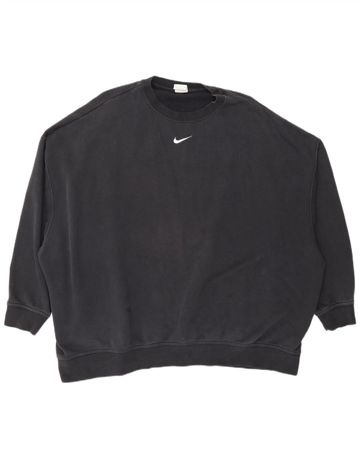 Damski sweter oversize Nike UK 18 XL, czarny, bawełniany