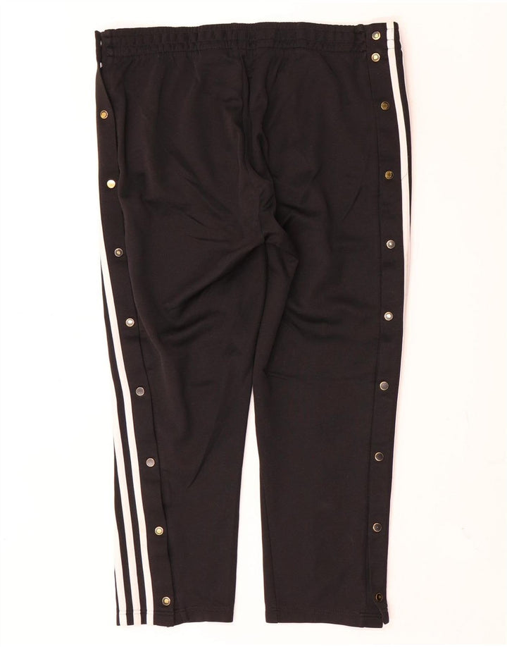 Damskie spodnie dresowe Adidas Crop UK 12/14 Średni czarny poliester