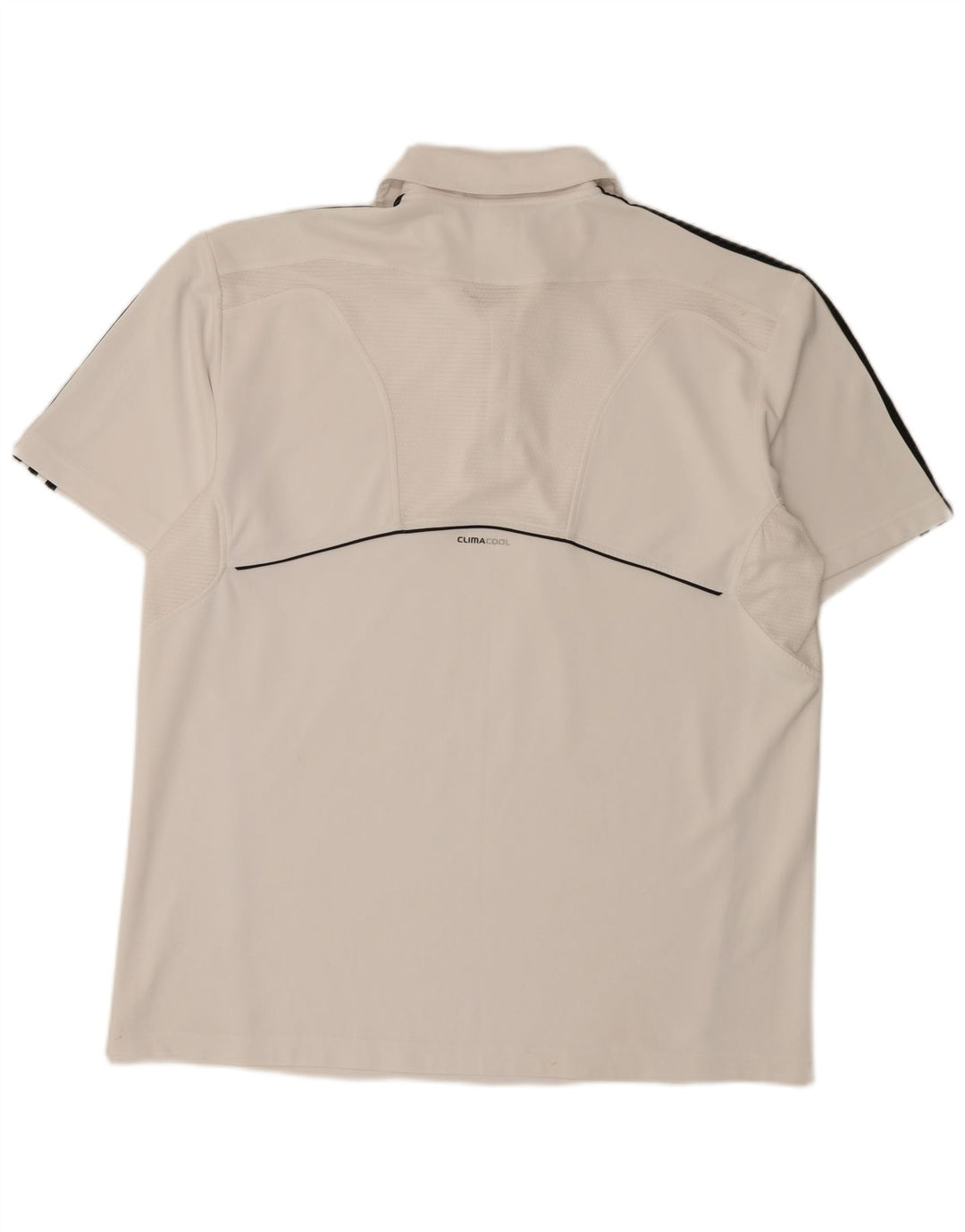 Męska koszulka polo Adidas Climacool XL, biała, poliestrowa
