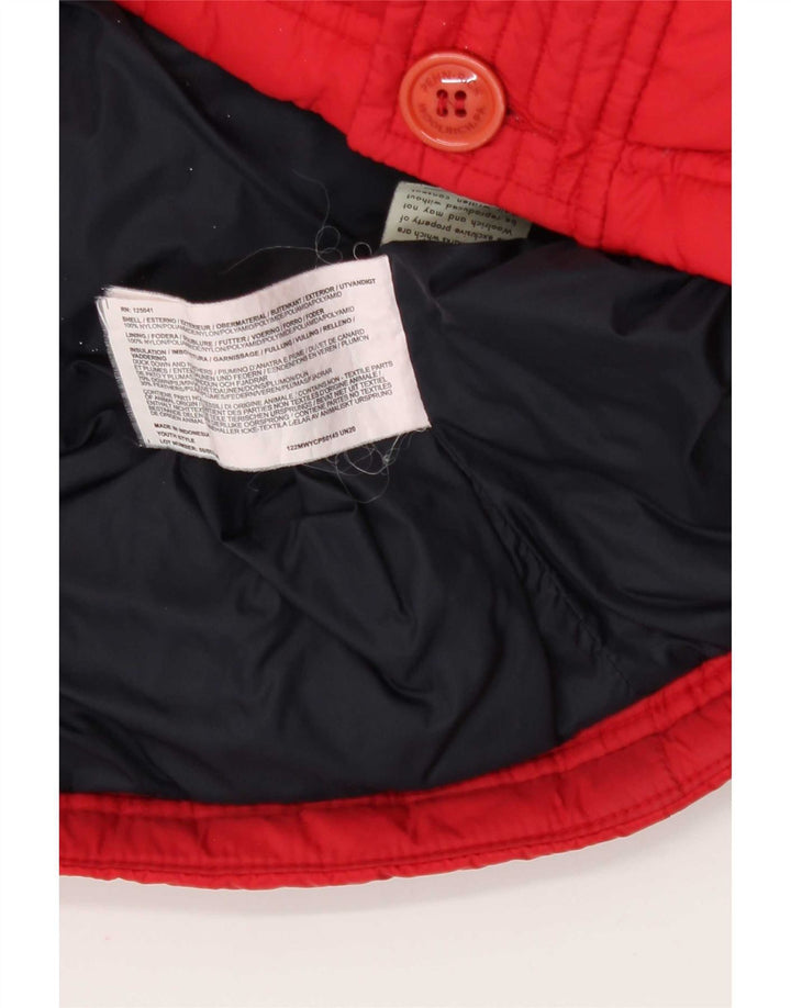 Męska wyściełana kurtka z kapturem Penn-Rich Woolrich UK 38 Średni czerwony nylon