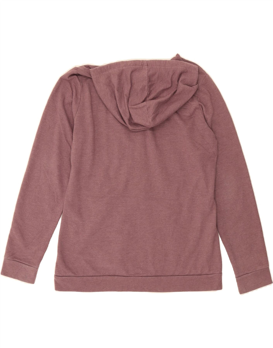 EDDIE BAUER Womens Zip Hoodie Sweater UK 14 Medium Maroon Cotton Vintage Eddie Bauer and Second-Hand Eddie Bauer from Messina Hembry 