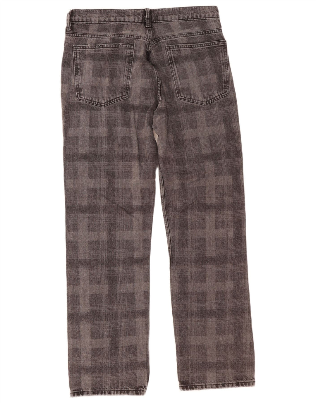 Dżinsy damskie Zara EU 42 Large W32 L30 Szara bawełniana krata