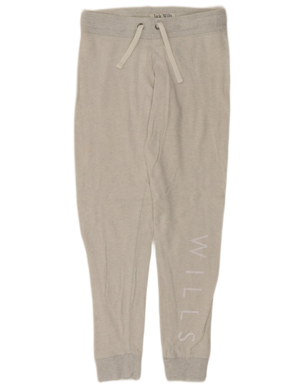 Damskie spodnie dresowe JACK WILLS Graphic Joggers UK 8 Small Grey