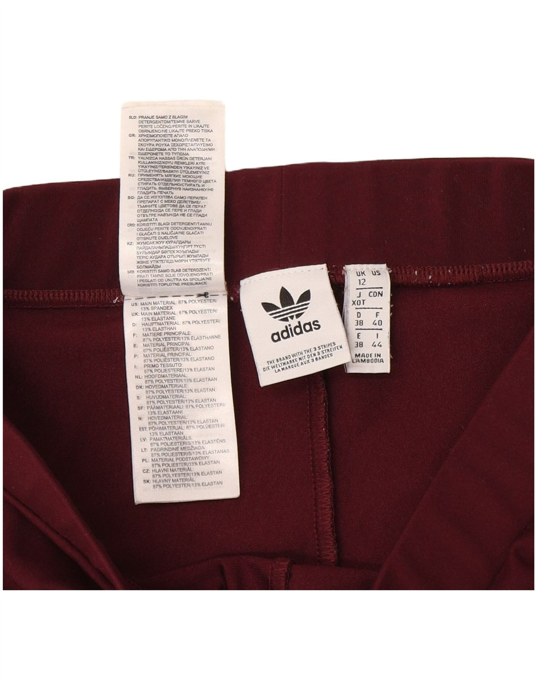 Damskie legginsy Adidas Graphic UK 12 Medium Burgundy Poliester