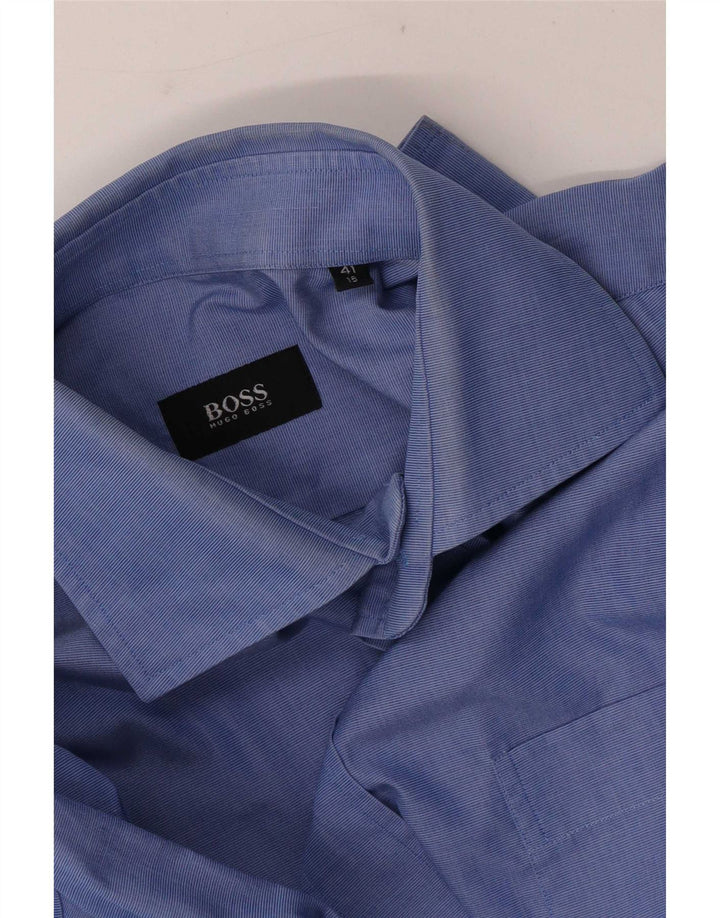 Koszula męska Hugo Boss rozmiar 41 16, duża niebieska