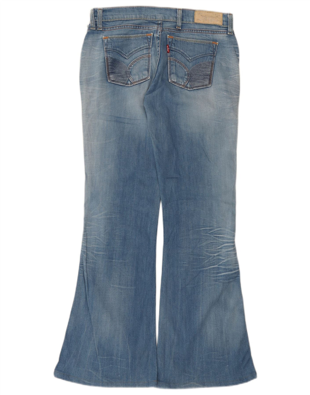 Damskie jeansy rozkloszowane Levi's W29 L32 Niebieskie bawełniane