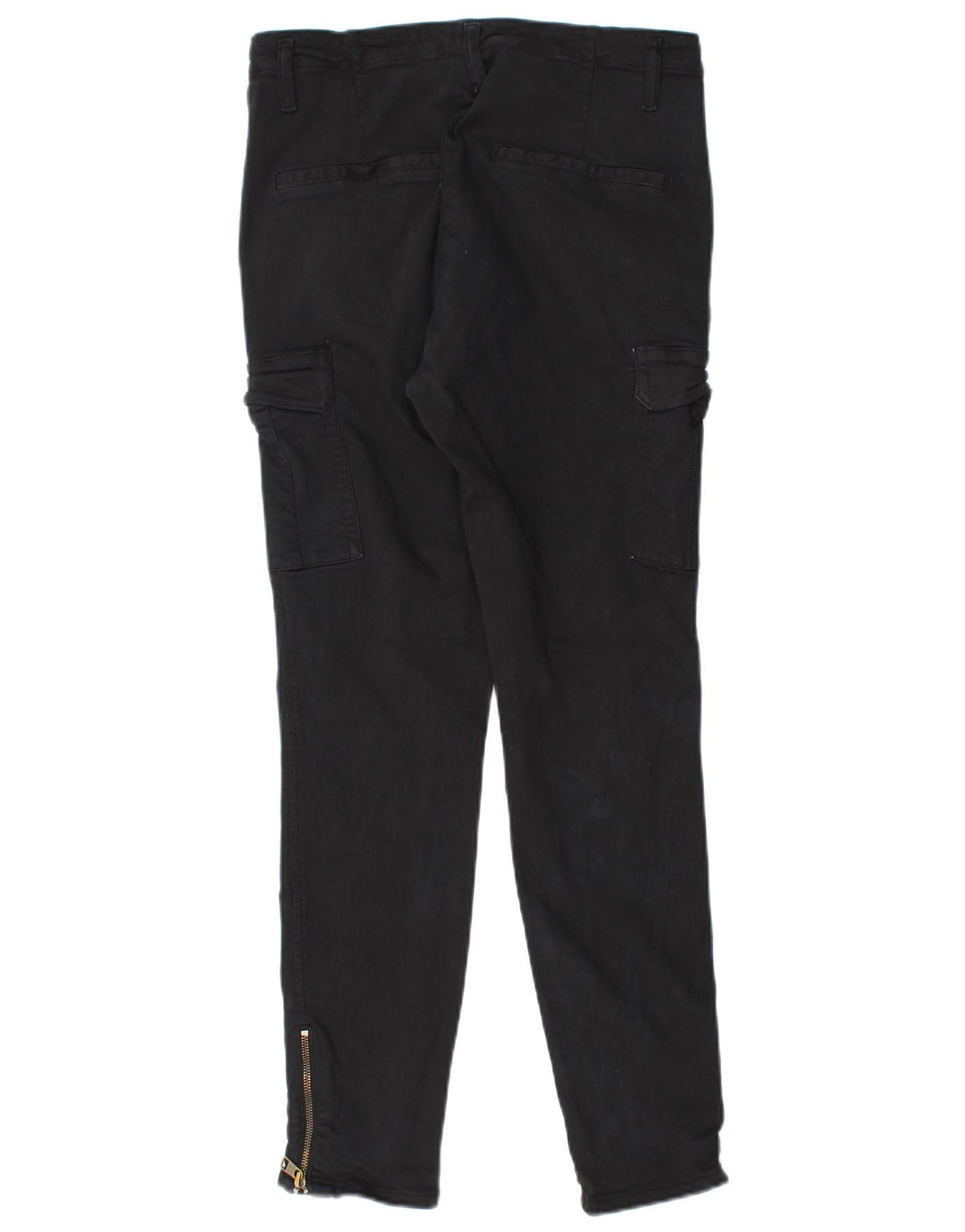 Spodnie damskie Calvin Klein Slim Cargo W31 L27 Czarne bawełniane