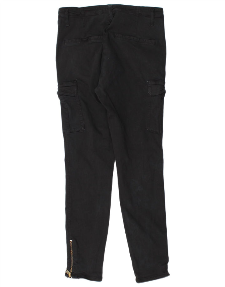 Spodnie damskie Calvin Klein Slim Cargo W31 L27 Czarne bawełniane