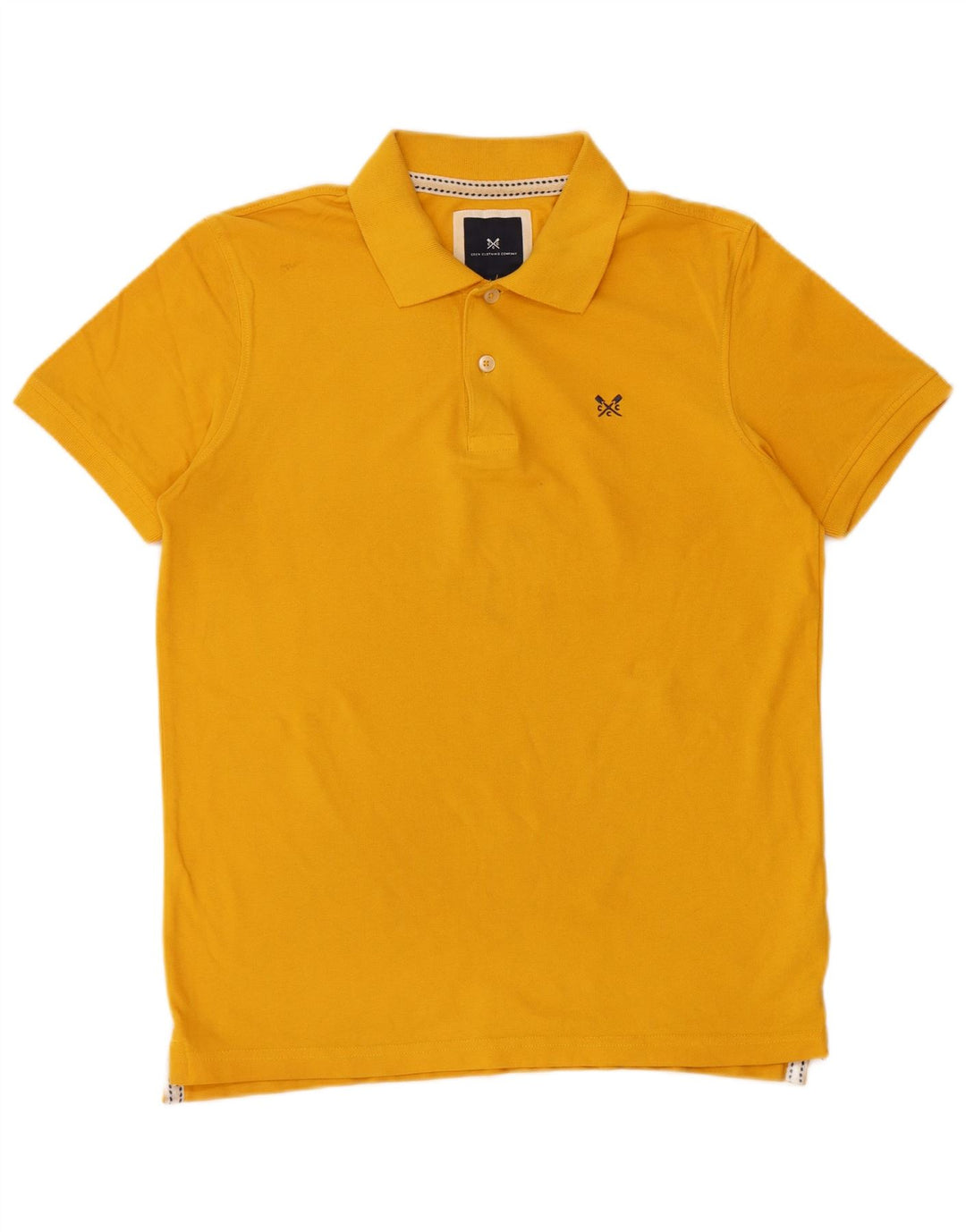 Męska koszulka polo Crew Clothing Średnia żółta bawełna