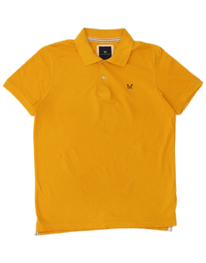 Męska koszulka polo Crew Clothing Średnia żółta bawełna