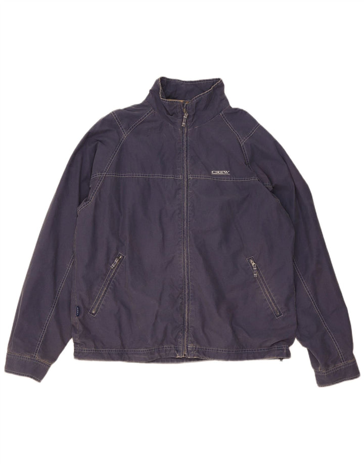 Męska kurtka bomber Crew Clothing UK 38, średnia niebieska, bawełniana
