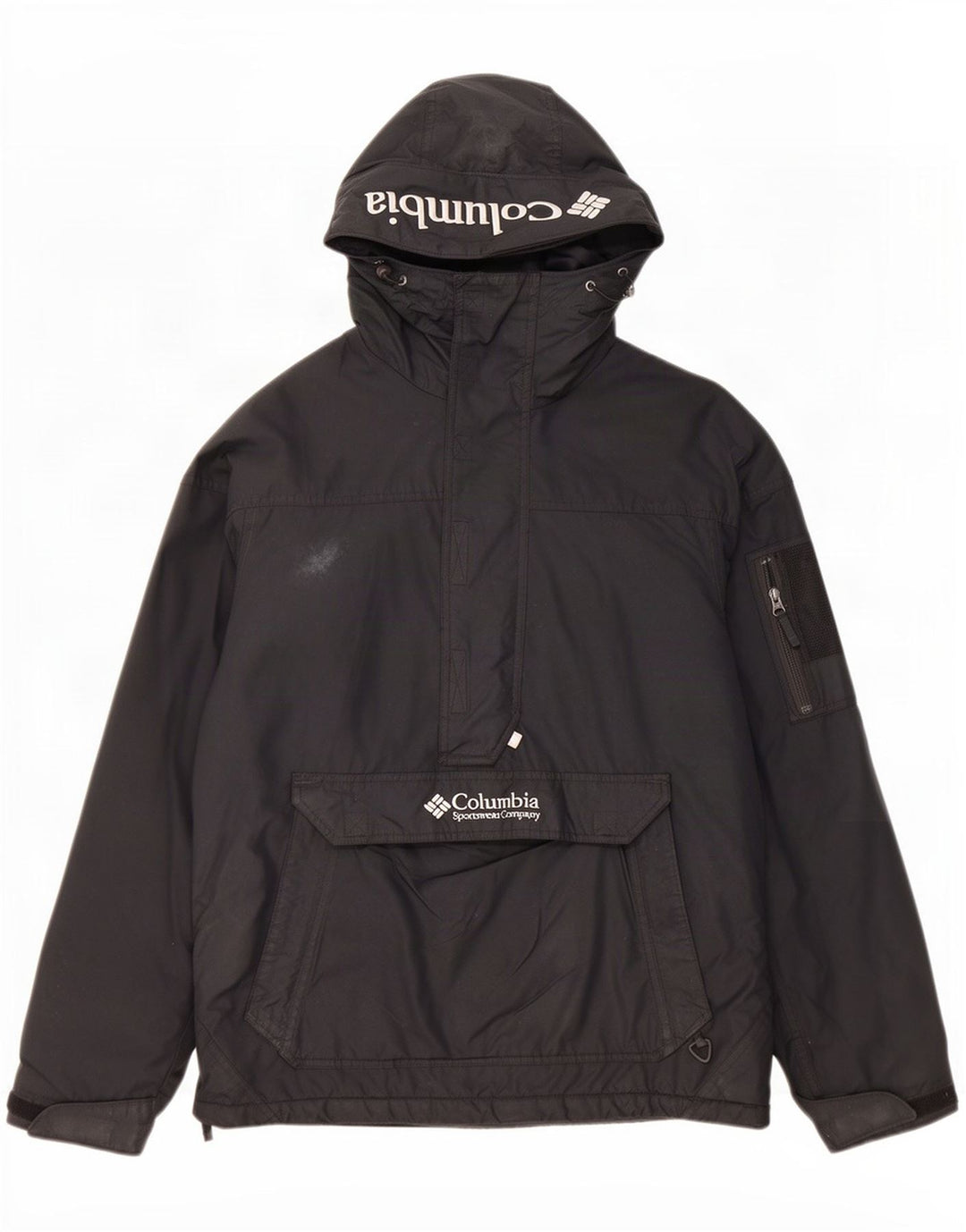 Męska kurtka Anorak z kapturem Columbia Graphic UK 38 Średni czarny nylon