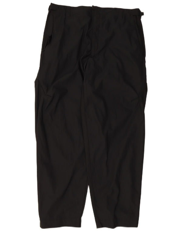 Męskie spodnie turystyczne Nike Dri Fit, duże, W34 L33, czarne, bawełniane