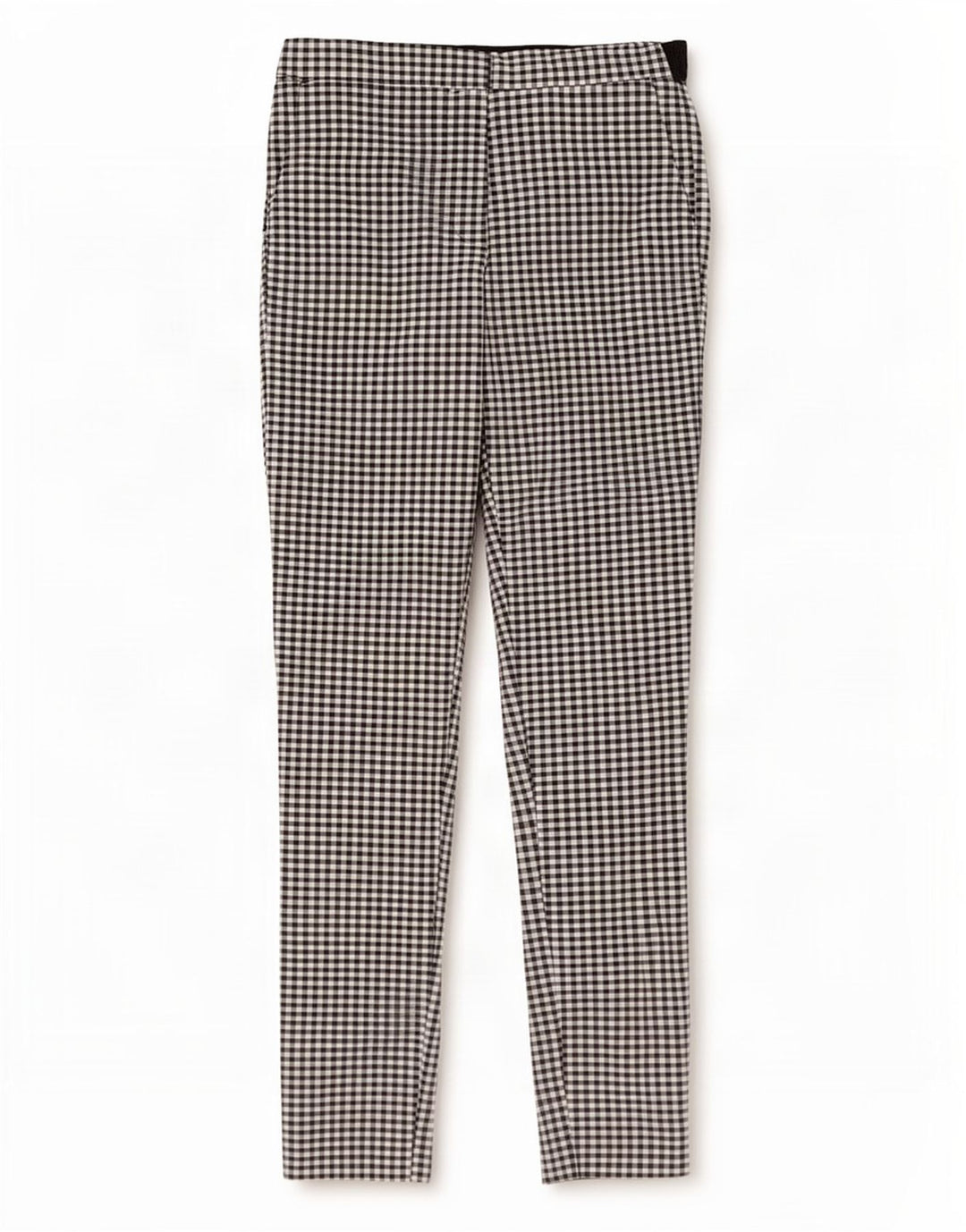 Spodnie damskie Zara Slim Chino, małe W27 L27, czarne w kratkę