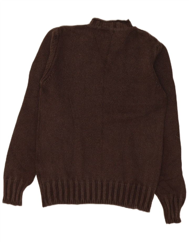 Męski sweter z golfem Murphy & Nye Średni brązowy wełniany