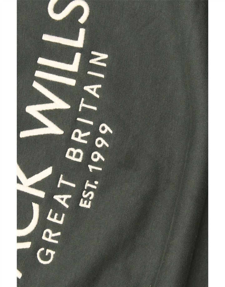 Męska bluza z grafiką Jack Wills, XL, bawełniana w kolorze khaki