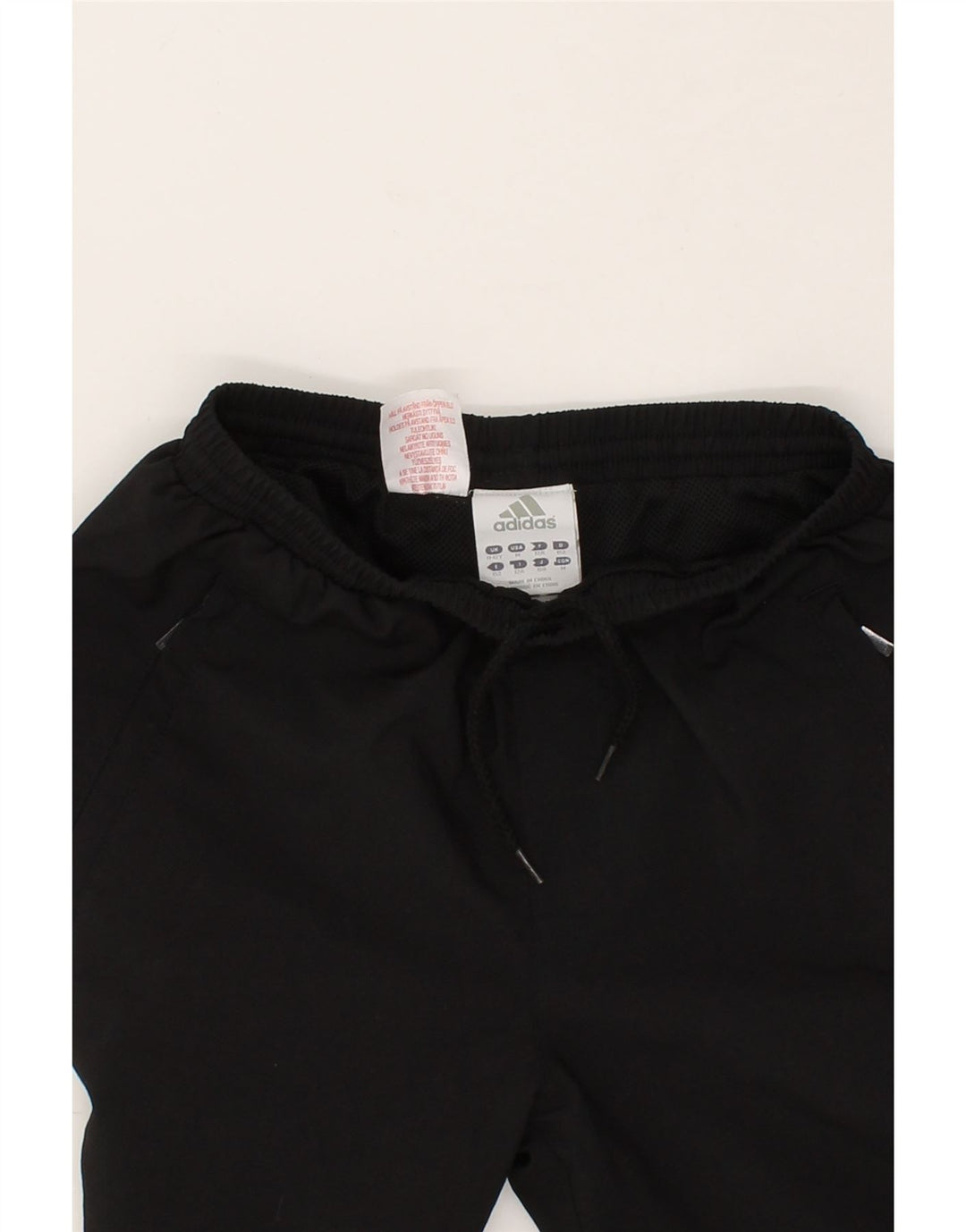ADIDAS Boys Climalite Tracksuit Trousers 11-12 Years Black Polyester Vintage Adidas and Second-Hand Adidas from Messina Hembry 
