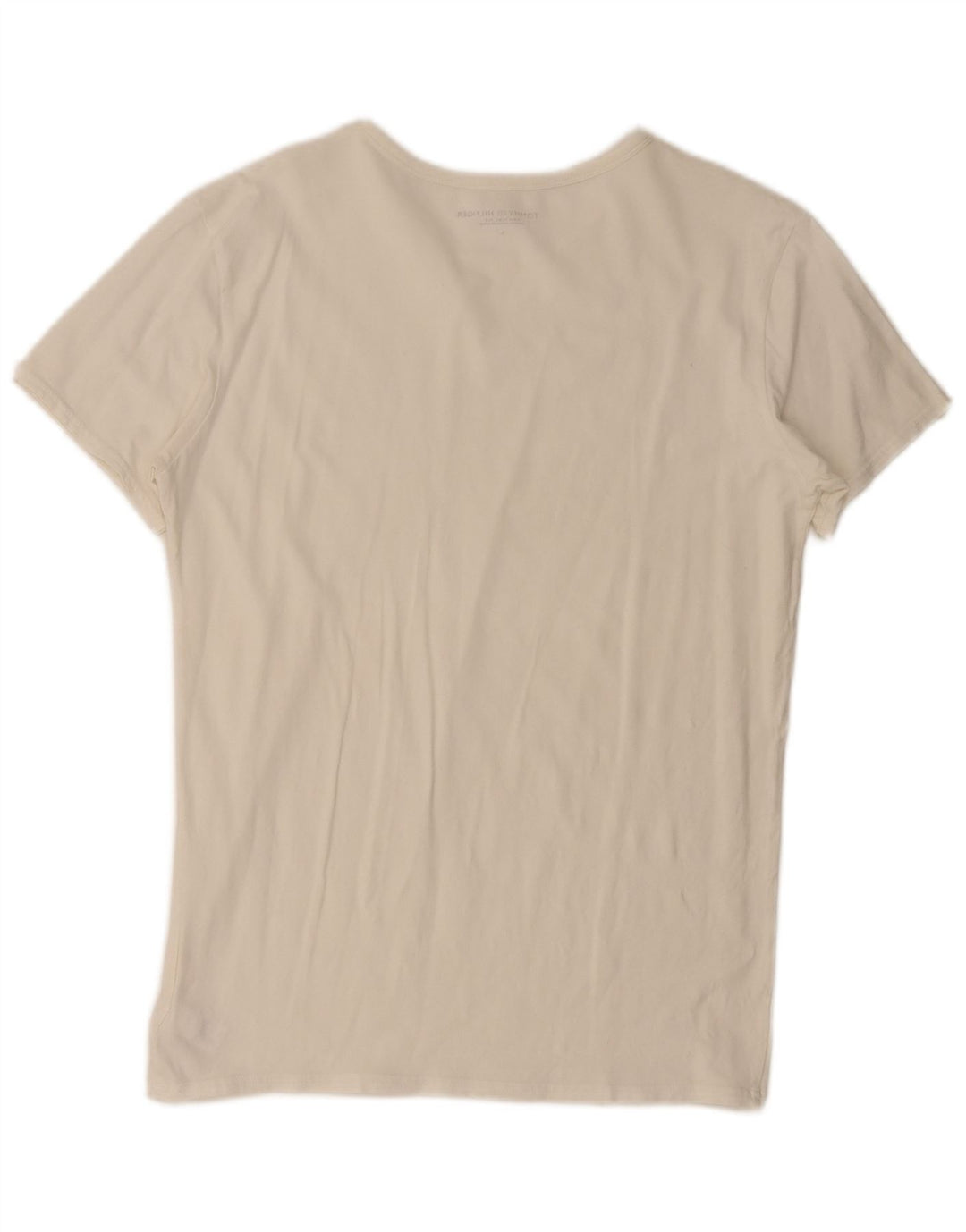 T-shirt męski Tommy Hilfiger, duży, biały, bawełniany