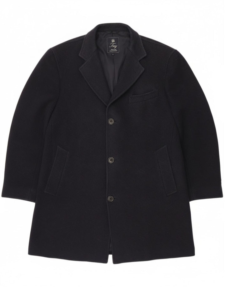 Płaszcz męski Fay UK 40, duży, granatowy, z dziewiczej wełny