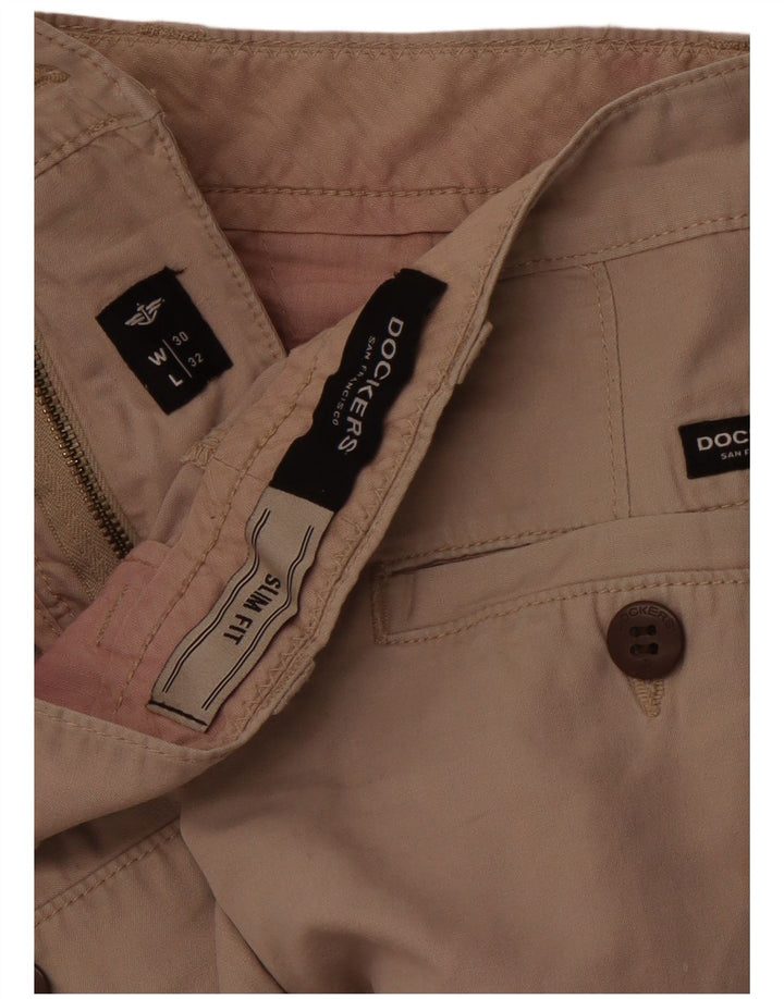 Spodnie damskie DOCKERS Slim Fit Chino W30 L28 Beżowe