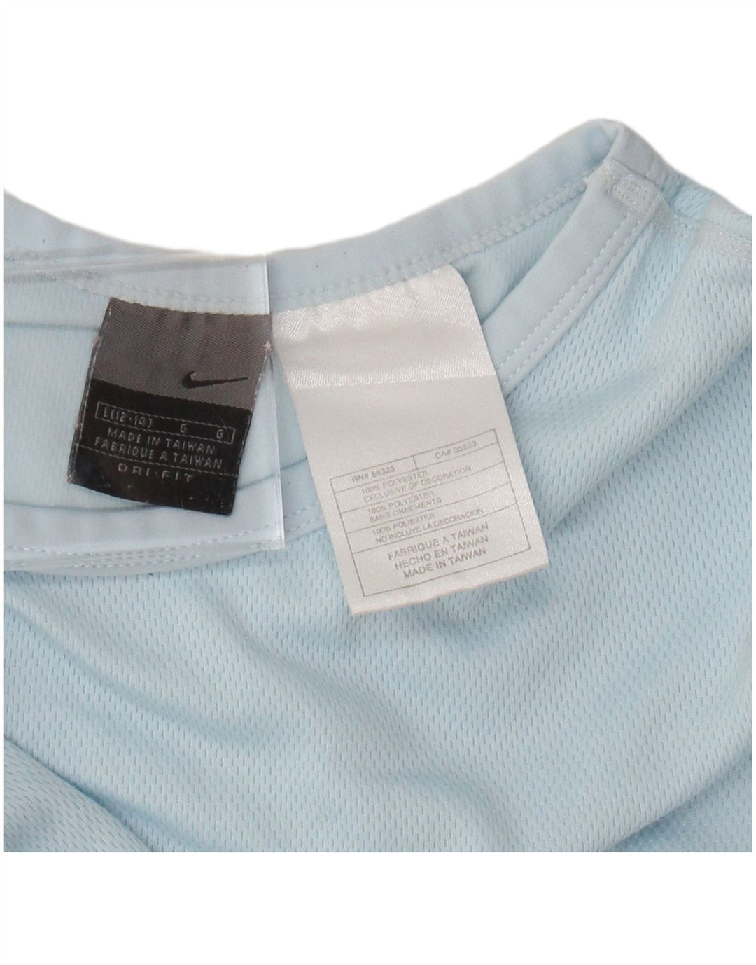 Damska koszulka NIKE Dri Fit z długim rękawem US 12/14, duży, niebieski poliester