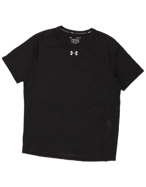 Under Armour Mens T-Shirt Top Large Black Polyester
