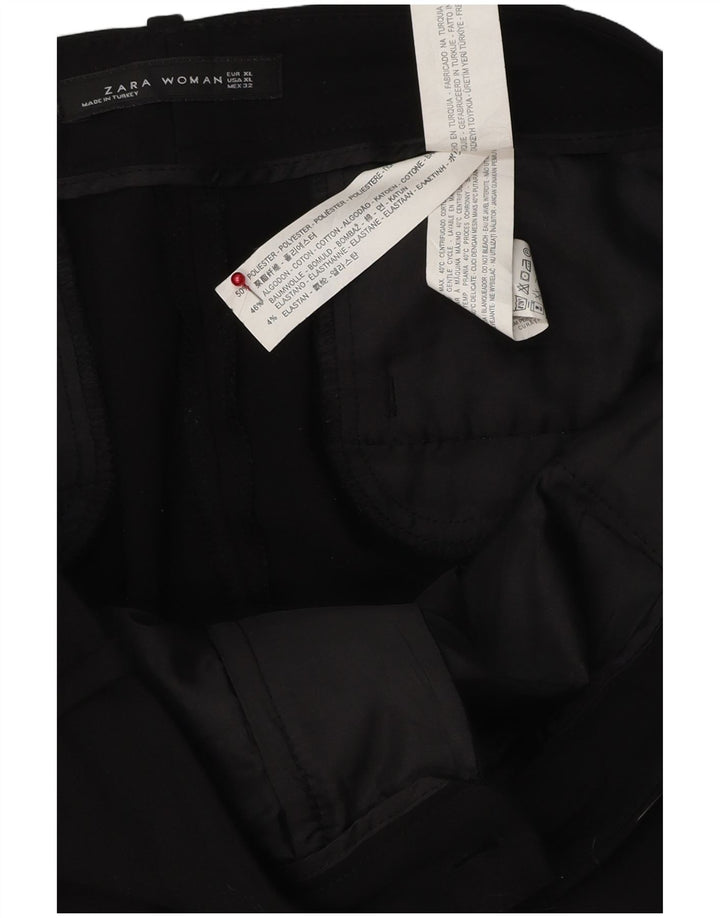 Spodnie damskie Zara Slim Chino XL W32 L26 Czarny poliester