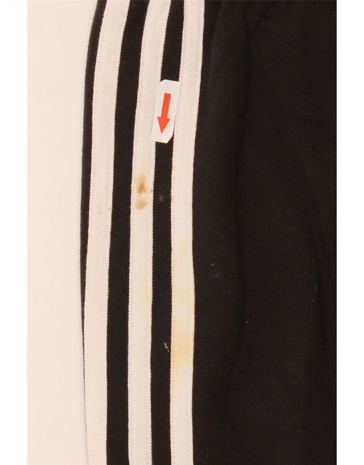 Damskie spodnie dresowe Adidas, duże, czarne, bawełniane