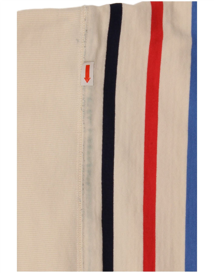 Damski sweter oversize Joules UK 8, bawełniany w małe białe paski