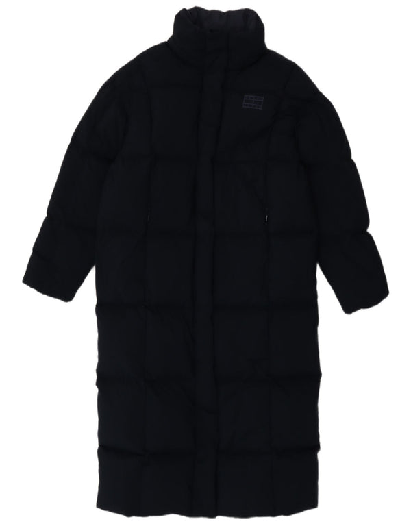 Damski płaszcz oversize Tommy Hilfiger z podszewką UK 10, mały, granatowy, poliester