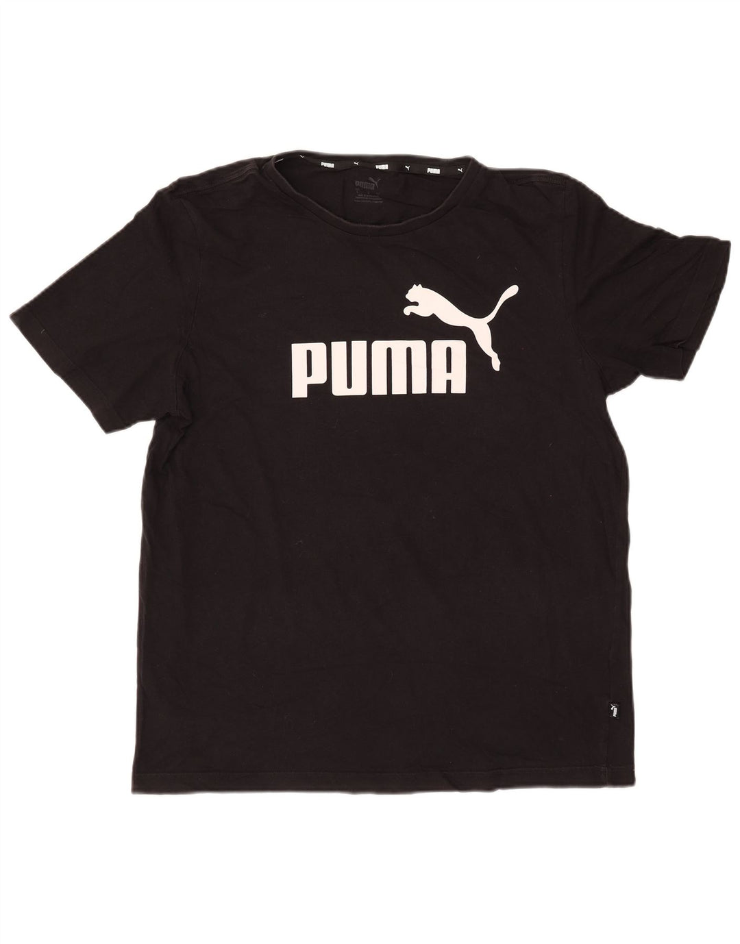 Męski T-shirt z grafiką PUMA, duży, czarny
