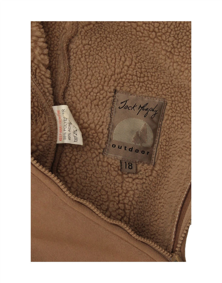 Womens Sherpa Jacket UK 18 XL Vintage Jack Murphy and Second-Hand Jack Murphy from Messina Hembry 