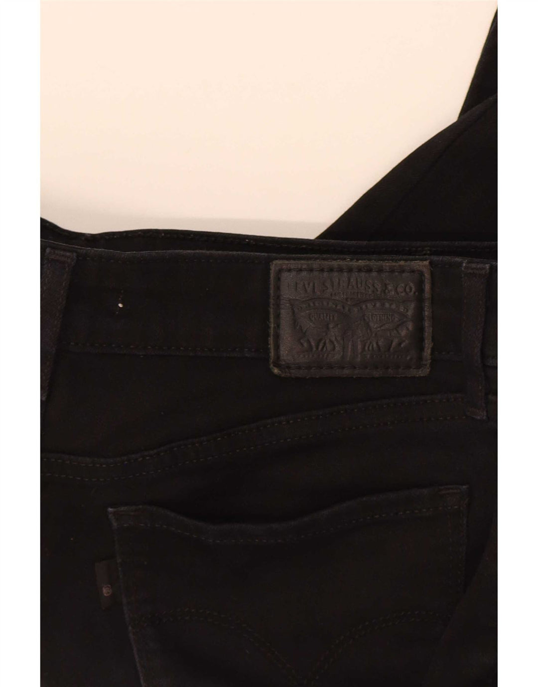 Damskie dżinsy Levi's 715 Bootcut W26 L32 Czarna bawełna