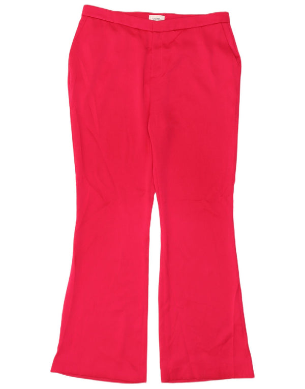 Damskie spodnie Chino typu Bootcut Coast UK 16 Large W36 L32 Różowy poliester