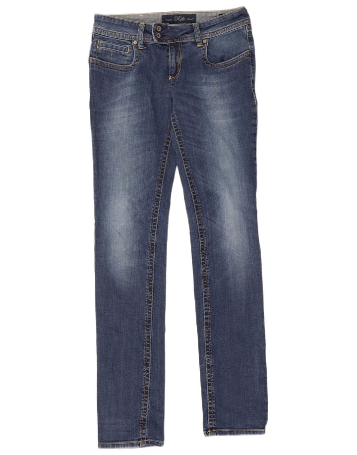 Damskie jeansy Rifle Slim W29 L33 Niebieskie bawełniane