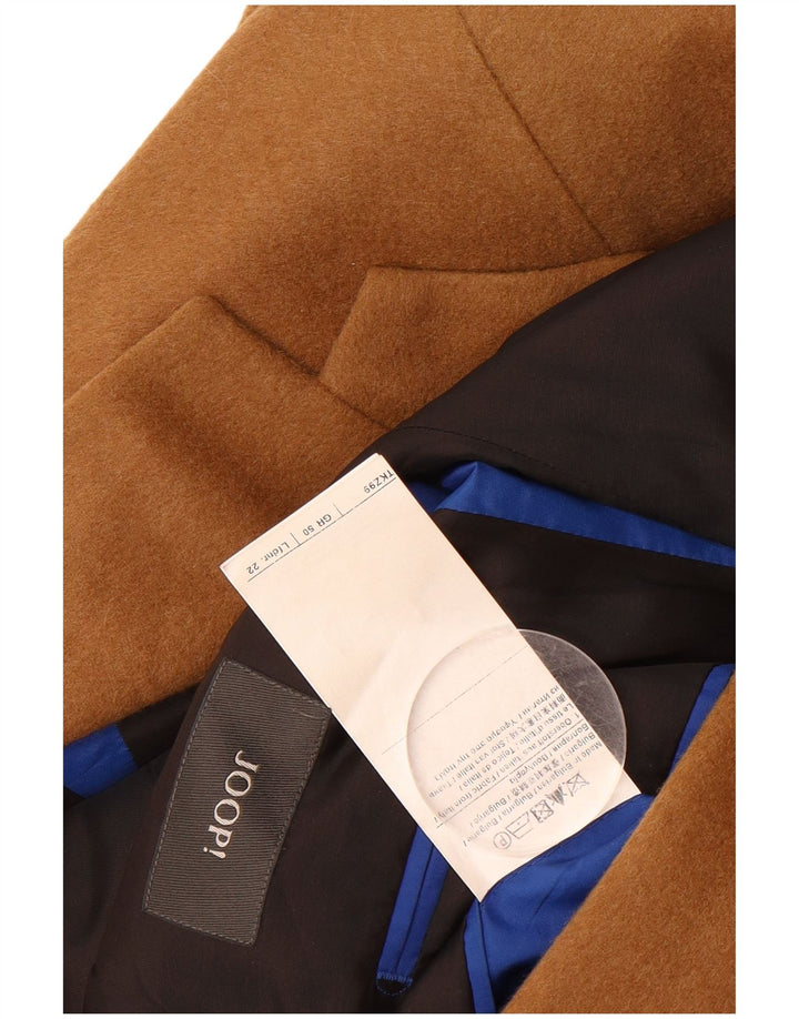 JOOP Mens 2 Button Blazer Jacket IT 50 Large Brown Viscose