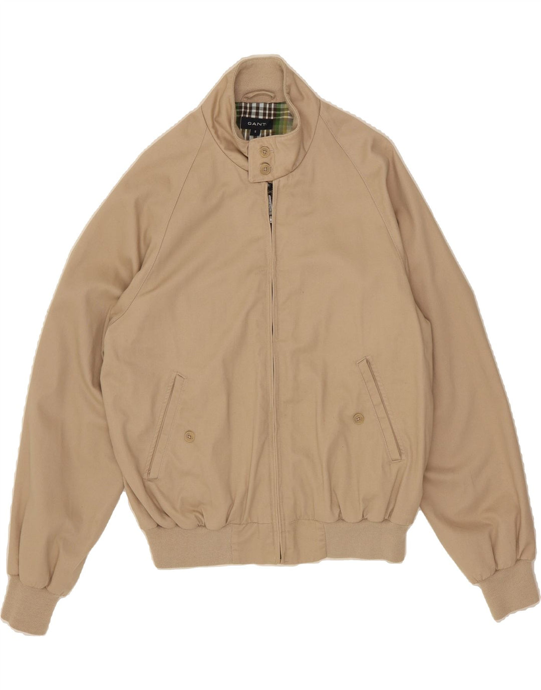 GANT Mens Bomber Jacket UK 36 Small Beige Cotton Vintage Gant and Second-Hand Gant from Messina Hembry 