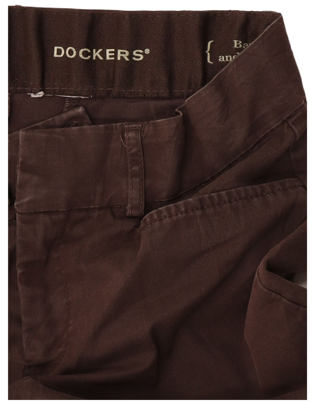 Spodnie damskie Dockers Straight Casual W28 L29 Brązowe